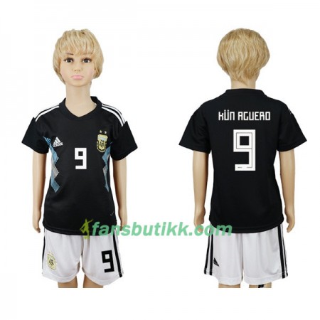 Fotball-VM 2018 Argentina drakt Kun Aguero 9 Barn Bortetrøye